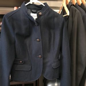 Wool Blend Navy Blue Jacket